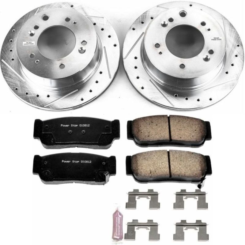 Power Stop 07-09 Kia Sorento Rear Z23 Evolution Sport Brake Kit Brake Kits - Performance D&S PowerStop