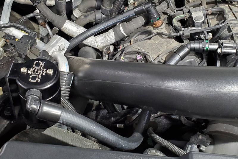 J&L 2015-2017 Ford Expedition 3.5L EcoBoost Oil Separator 3.0 - Black Anodized Oil Separators J&L