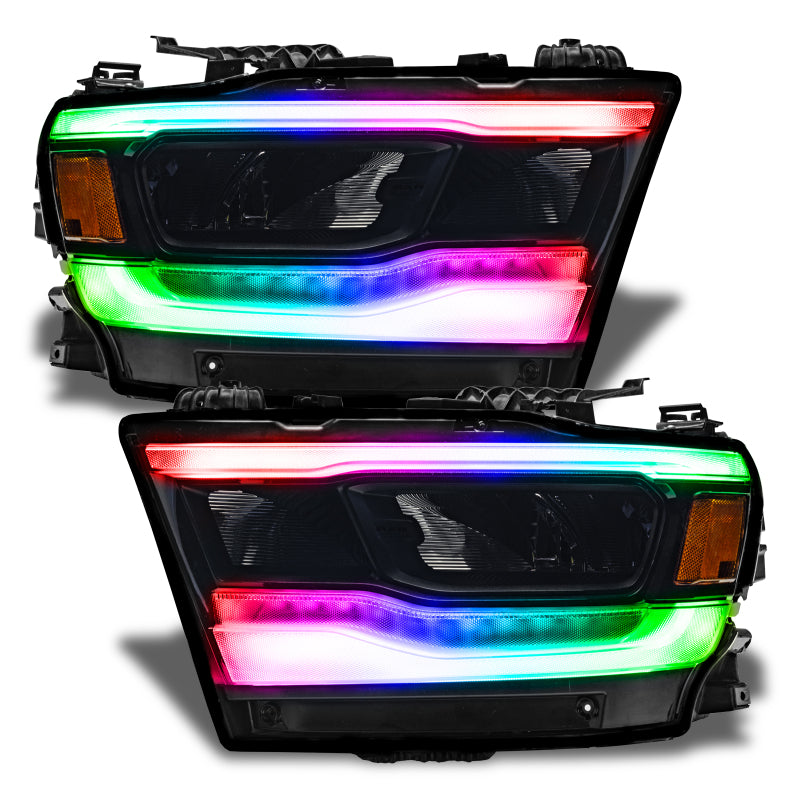 Oracle 19-21 RAM 1500 RGB+W Headlight DRL Kit Reflector LED - w/ BC1 Controller Headlights ORACLE Lighting