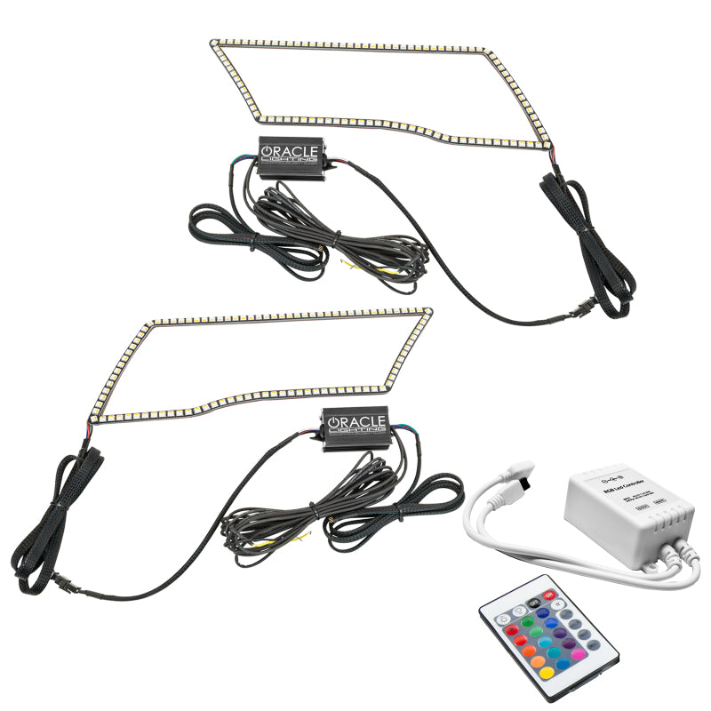 Oracle 09-18 Dodge Ram RGB+A + Switchback Quad Headlight Halo Kit w/ Simple Controller Headlights ORACLE Lighting