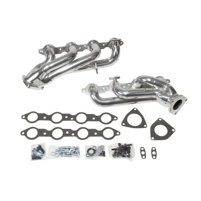 BBK 99-04 GM Truck SUV 4.8 5.3 Shorty Tuned Length Exhaust Headers - 1-3/4 Silver Ceramic Headers & Manifolds BBK