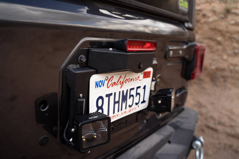 DV8 Offroad 18-22 Jeep Wrangler JL Spare Tire Delete Kit w/Light Mounts Brackets DV8 Offroad