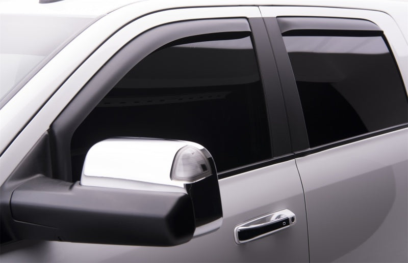EGR 09-13 Dodge Ram 1500/2500/3500 Crew Cab In-Channel Window Visors - Set of 4 - Matte (572755) Wind Deflectors EGR