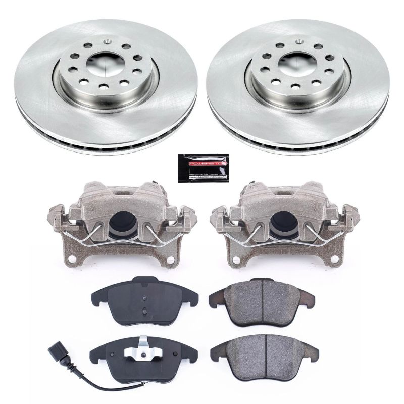 Power Stop 15-18 Audi Q3 Front Autospecialty Brake Kit w/Calipers Brake Kits - OE PowerStop