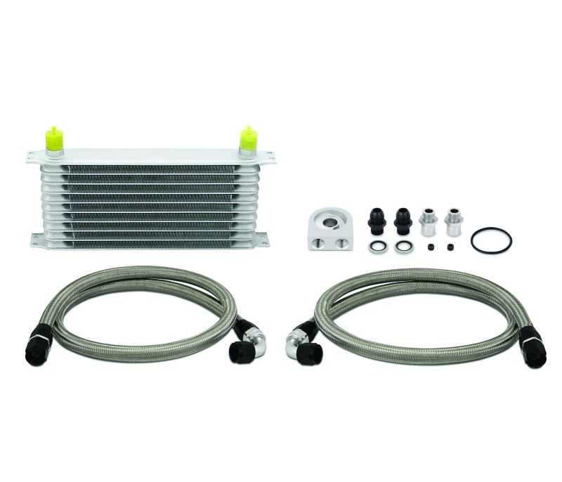 Mishimoto Universal 10 Row Oil Cooler Kit (Metal Braided Lines) Oil Coolers Mishimoto