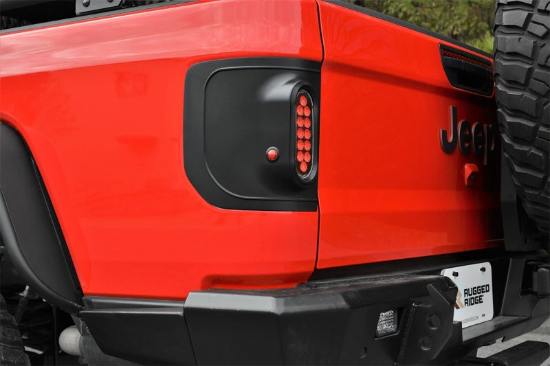 Rugged Ridge 20-24 Jeep Gladiator Flush Mount Tail Light (Pair) - Blk Tail Lights Rugged Ridge