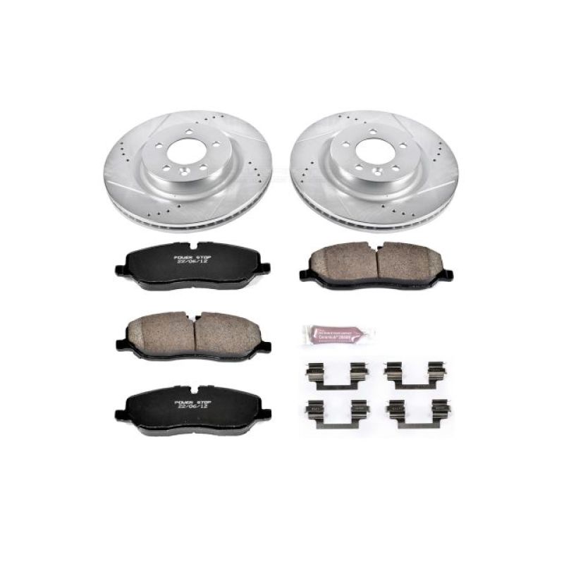 Power Stop 06-09 Land Rover Range Rover Sport Front Z23 Evolution Sport Brake Kit Brake Kits - Performance D&S PowerStop