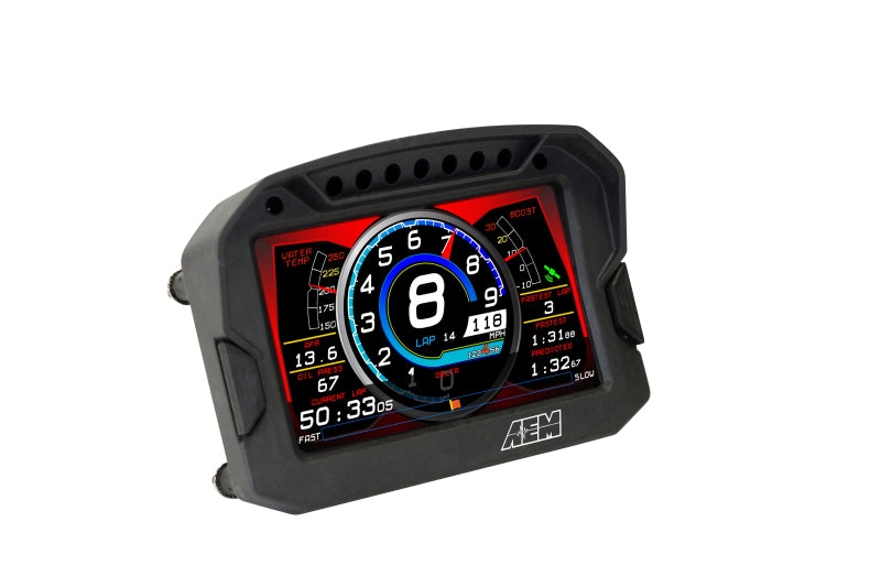 AEM CD-5LG Carbon Logging Digital Dash Display w/ Internal 10Hz GPS & Antenna Gauges AEM