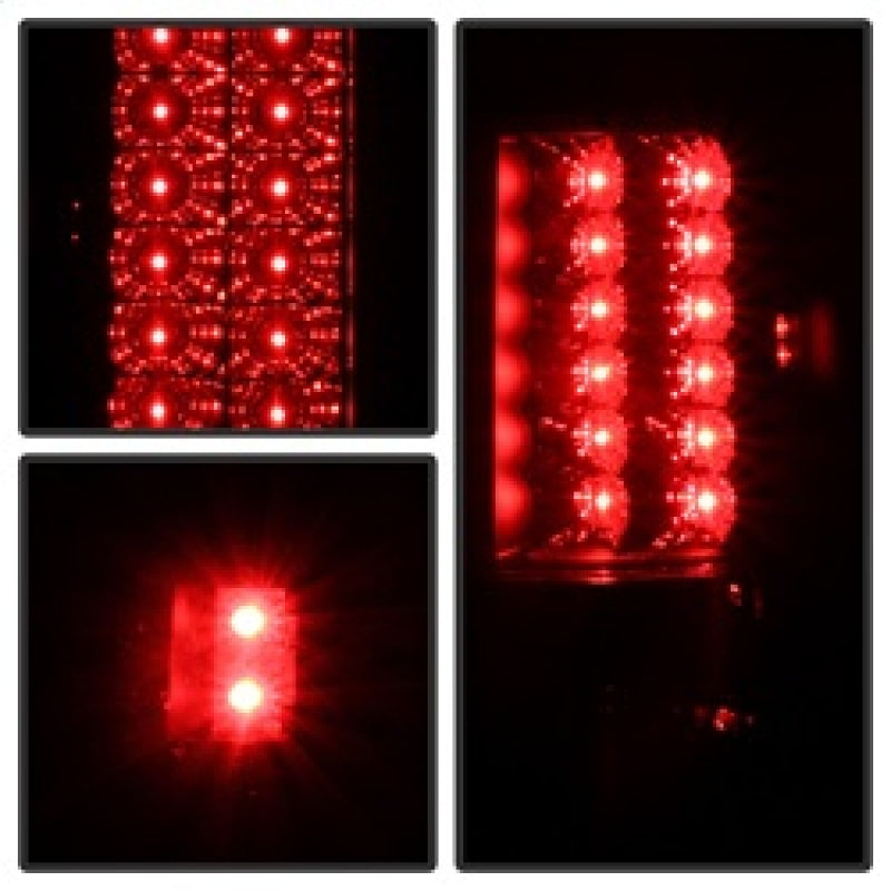 Spyder Ford F150 side 04-08 (Not Fit Heritage & SVT)LED Tail Lights Blk Smke ALT-YD-FF15004-LED-BSM Tail Lights SPYDER