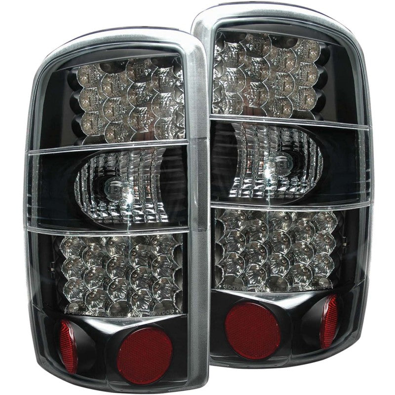 ANZO 2000-2006 Chevrolet Suburban LED Taillights Black Tail Lights ANZO