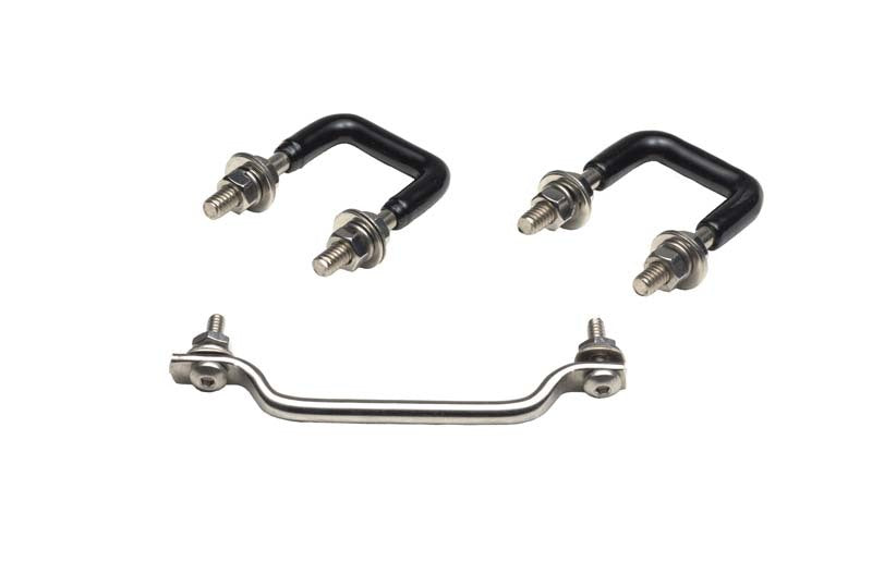 Kentrol 87-95 Jeep Wrangler YJ Windshield Tie Down Kit - Polished Silver Windows Kentrol