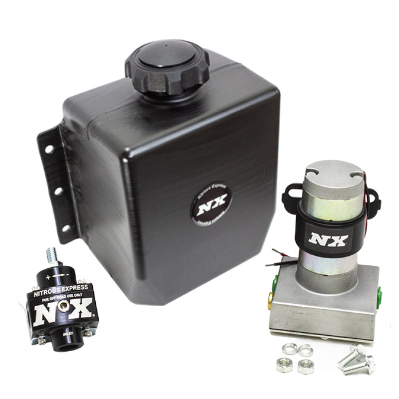 Nitrous Express Stand Alone Fuel Enrichment System w/External Fuel Pump/Fuel Regulator/3qt Tank Fuel Pumps Nitrous Express