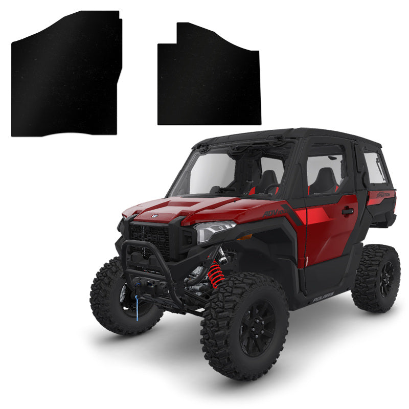 DEI 24-26 Polaris Xpedition ADV 2-Door Floor Mat Set - 2 Piece Floor Mats - Rubber DEI