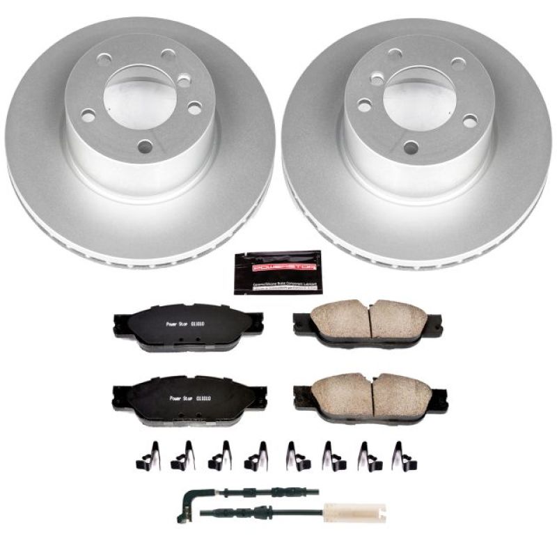 Power Stop 08-10 BMW 128i Front Z23 Evolution Sport Coated Brake Kit Brake Kits - Performance D&S PowerStop