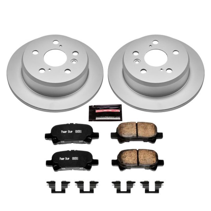 Power Stop 05-07 Toyota Avalon Rear Z17 Evolution Geomet Coated Brake Kit Brake Kits - Performance Blank PowerStop