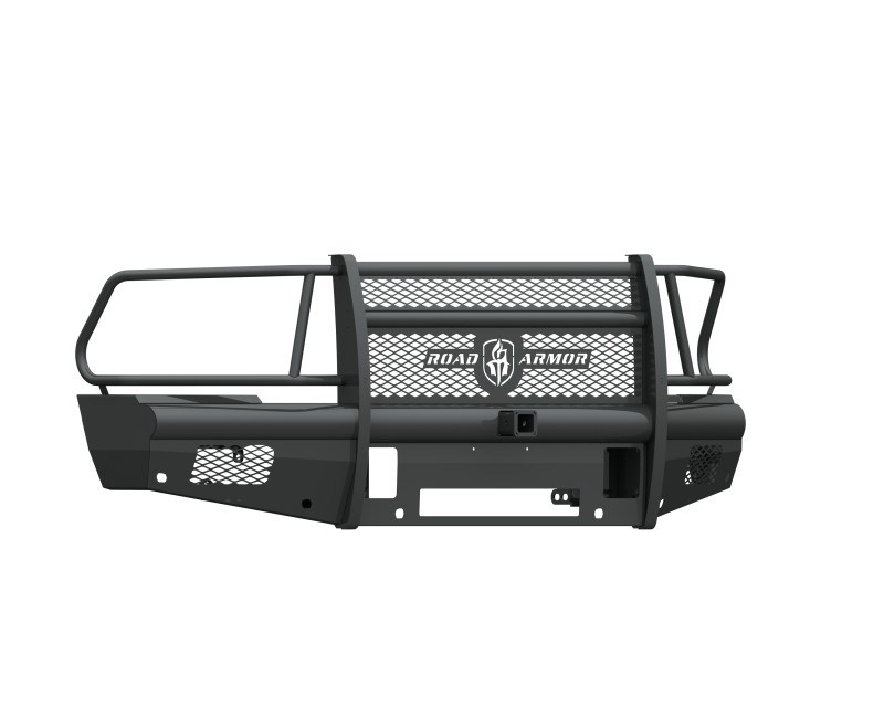 Road Armor 10-18 Dodge 2500 Vaquero Front Bumper Full Guard 2in Receiver - Tex Blk Bumpers - Steel Road Armor