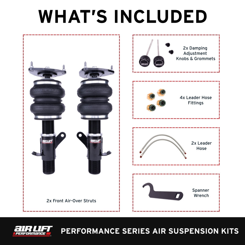 Air Lift Performance 12-25 Subaru BRZ / 12-20 Toyota GT86 Front Air Suspension Kit Air Suspension Kits Air Lift