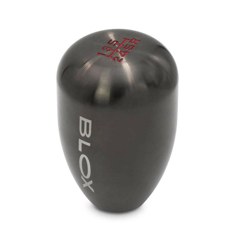 BLOX Racing 6-Speed Billet Shift Knob - Gun Metal 12x1.25mm Shift Knobs BLOX Racing