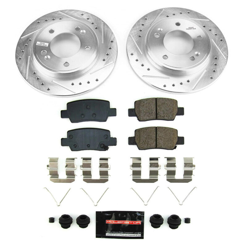 Power Stop 21-23 Hyundai Elantra Rear Z23 Evolution Brake Kit Brake Kits - Performance D&S PowerStop