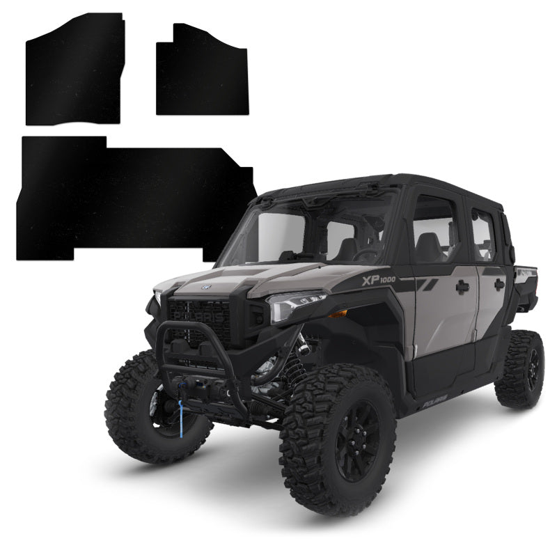 DEI 24-26 Polaris Xpedition ADV 4-Door Floor Mat Set - 3 Piece Floor Mats - Rubber DEI
