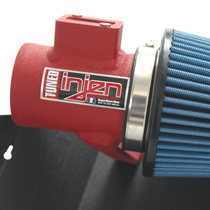 Injen 16-19 Ford Fiesta ST 1.6L Turbo 4Cyl Wrinkle Red Short Ram Intake w/MR Tech (Special order) Cold Air Intakes Injen