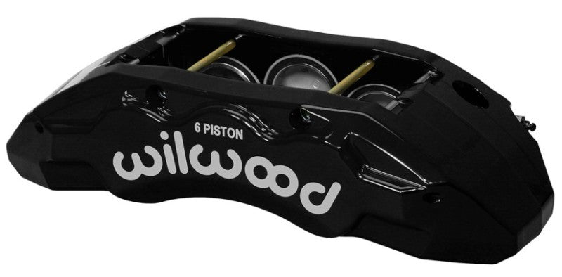 Wilwood Caliper-TX6R- R/H - Black 2.00/1.88/1.88in Pistons 1.38in Disc Brake Calipers - Perf Wilwood