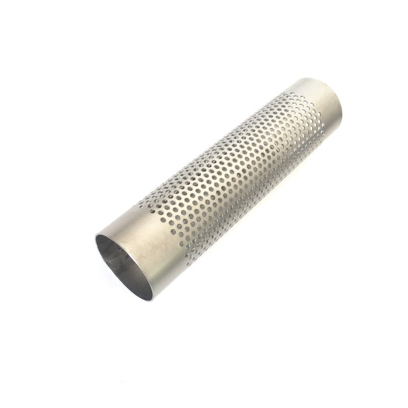 Ticon Industries 8in OAL 2.0in Perforated Titanium Punch Tube Titanium Tubing Ticon