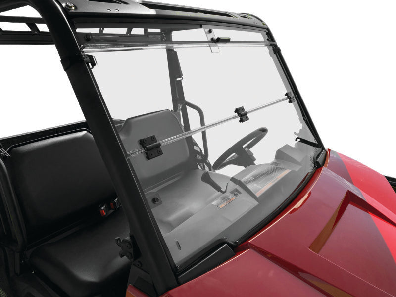 QuadBoss 17-21 Polaris Ranger 500 Windbreak Folding Windshield Windshields QuadBoss