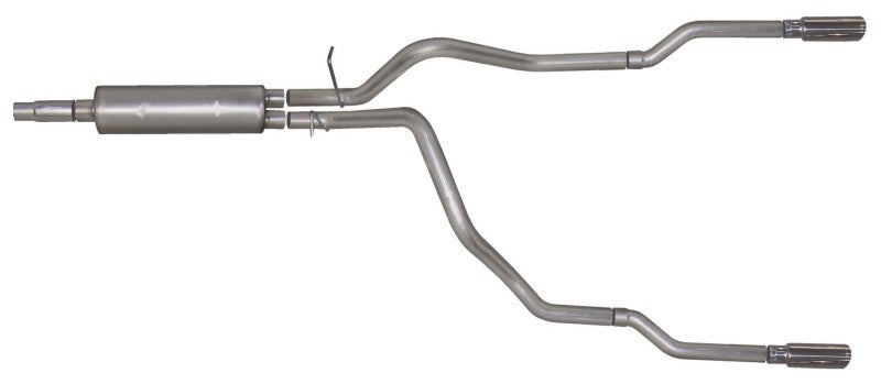 Gibson 98-01 Dodge Ram 1500 Sport 3.9L 2.5in Cat-Back Dual Split Exhaust - Stainless Catback Gibson