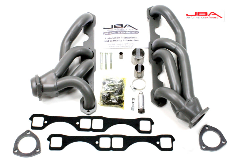 JBA 65-86 GM Truck 265-400 Carbureted w/A.I.R. 1-5/8in Primary Ti Ctd Cat4Ward Header Headers & Manifolds JBA
