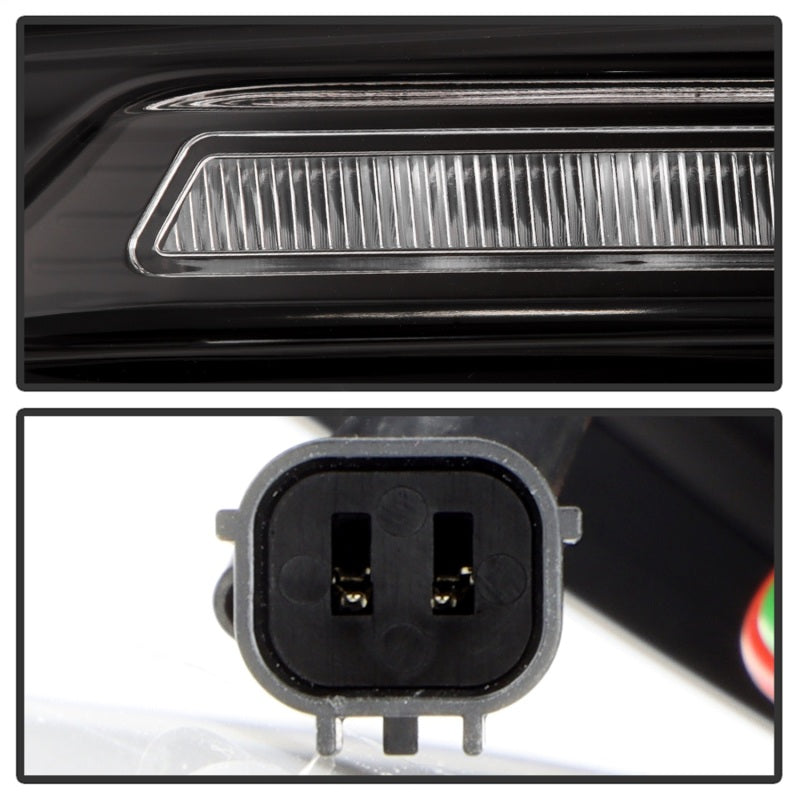 Spyder Apex 22-24 Honda Civic 5-Door LED Tail Lights - Black (ALT-YD-HC225DAP-SEQGR-BK) Tail Lights SPYDER