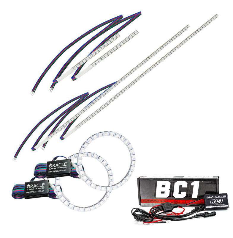 Oracle 16-18 Honda Pilot DRL Upgrade w/ Halo Kit - ColorSHIFT w/ BC1 Controller Headlights ORACLE Lighting