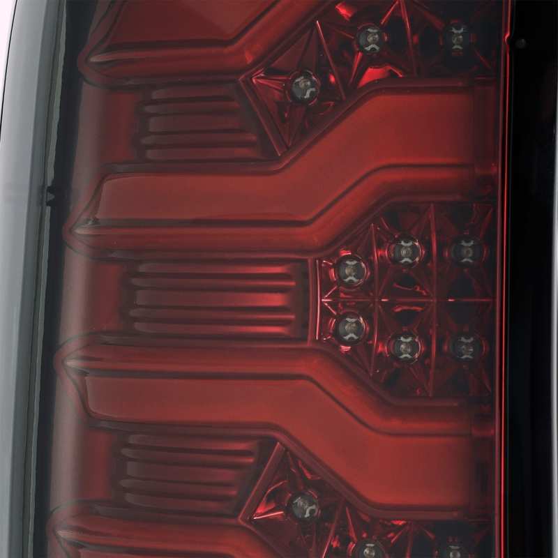 AlphaRex 14-18 Chevrolet Silverado 1500 PRO-Series LED Tail Lights Red Smoke Tail Lights AlphaRex