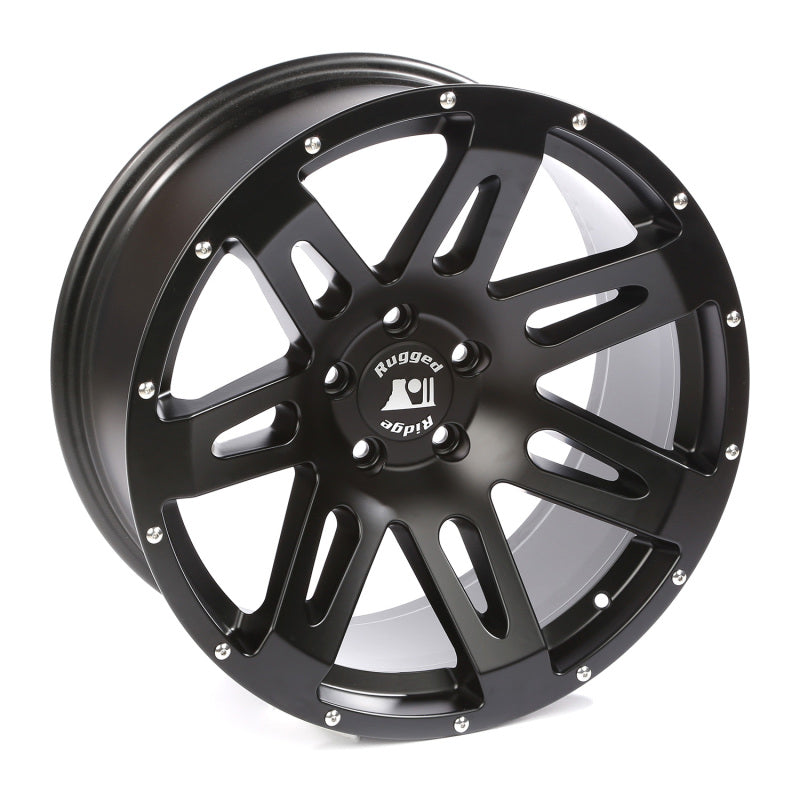 Rugged Ridge XHD Wheel Satin Black 20in x 9 Inch JK/JL/JT Wheels - Steel Rugged Ridge