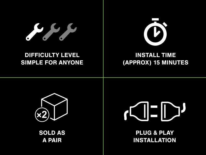 Raxiom 15-22 Ford Mustang Axial Series LED Side Marker Lights Rear (Smoked) Sidemarkers & Indicators Raxiom
