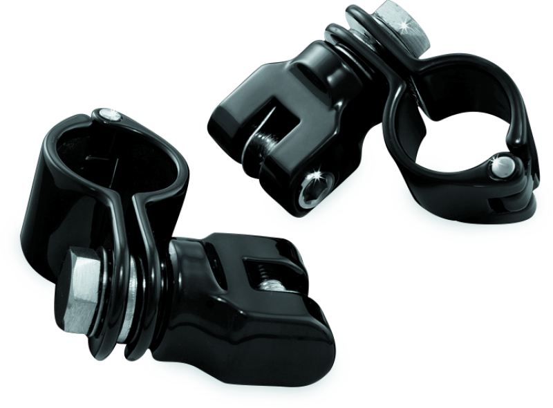 Kuryakyn 1-1/4inch Magnum Quick Clamp With Clevis Black Handlebars Kuryakyn