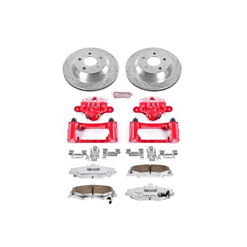 Power Stop 98-02 Chevrolet Camaro Rear Z26 Street Warrior Brake Kit w/Calipers Brake Kits - Performance D&S PowerStop