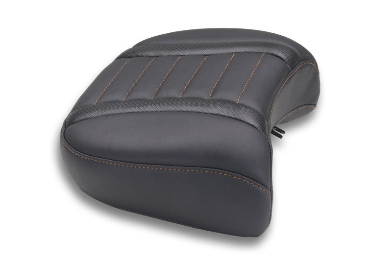 Mustang 23-25 Harley CVO Rd Glide Std, Str Glide and Rd Glide, Deluxe Touring Wide Passenger Black Passenger Motorcycle Seats Mustang Motorcycle