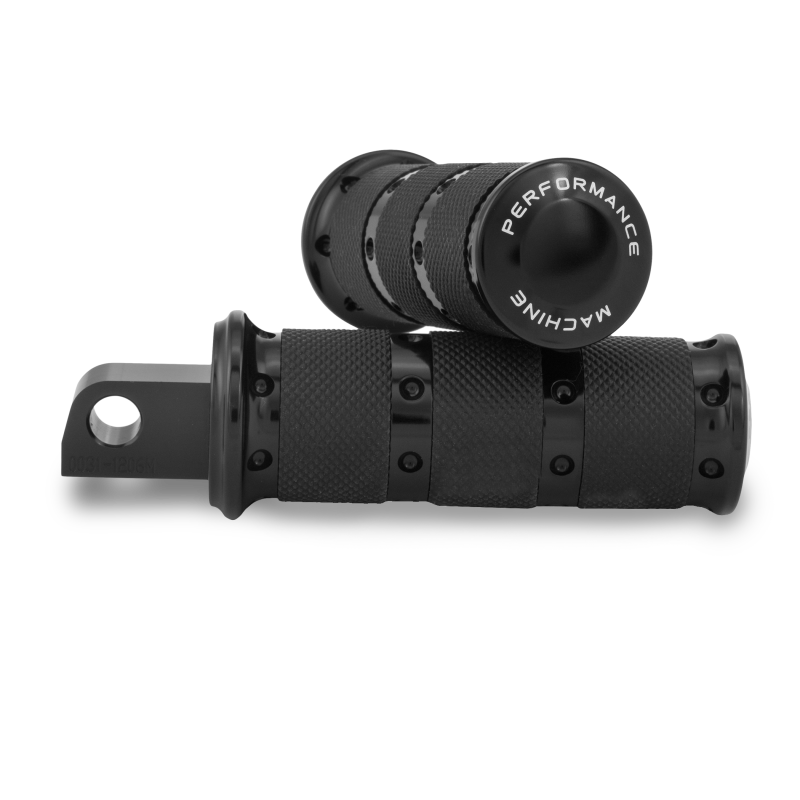 Performance Machine Footpegs XLS - Black Ano Footpegs Performance Machine
