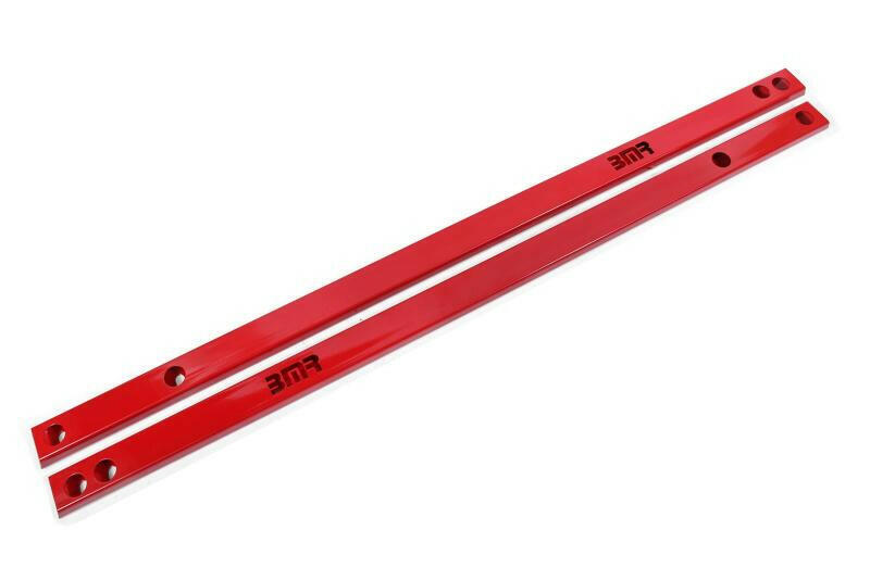 BMR 15-20 S550 Mustang Chassis Jacking Rails (Shorter Tube) - Red Chassis Bracing BMR Suspension