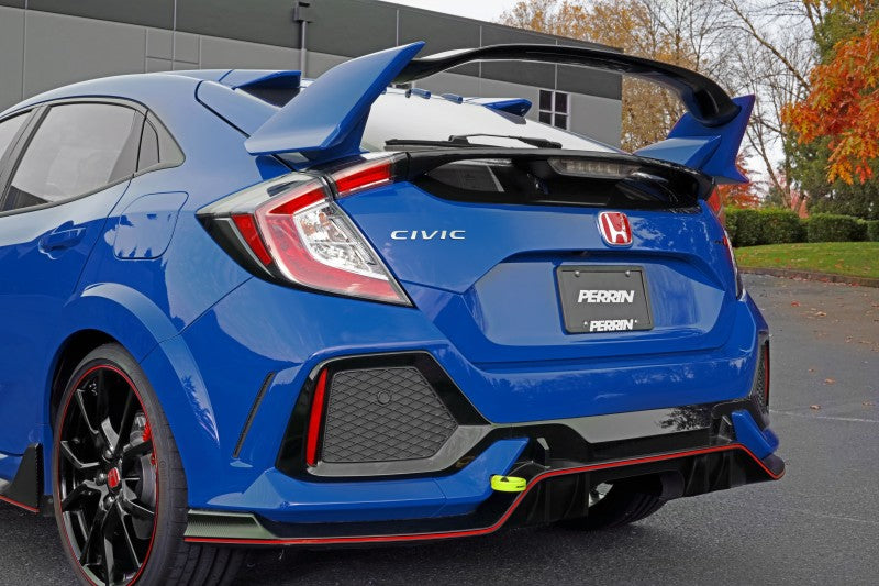 PERRIN 17-21 Honda Civic Si/Type R/Touring/Hatchback Tow Hook Kit Rear - Neon Yellow Tow Hooks Perrin Performance