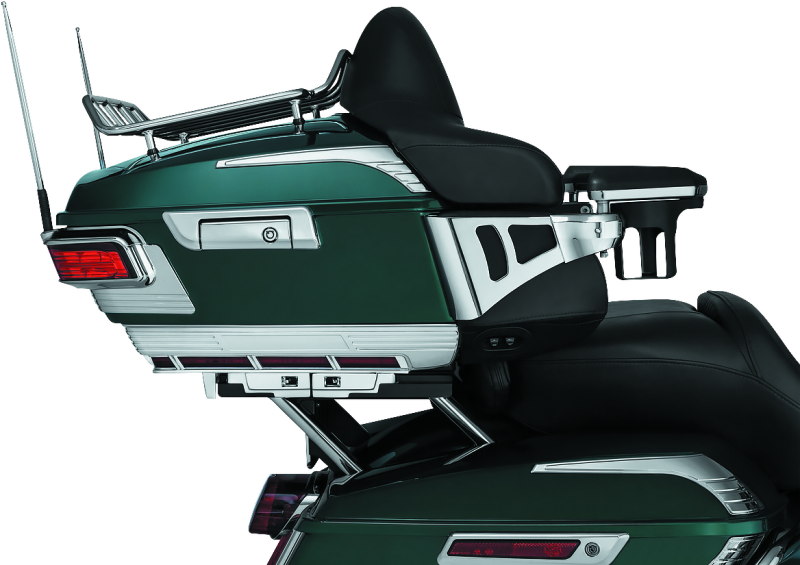 Kuryakyn Quick Adjust Tour-Pak Relocator 14-Up Touring Chrome Cargo Organization Kuryakyn