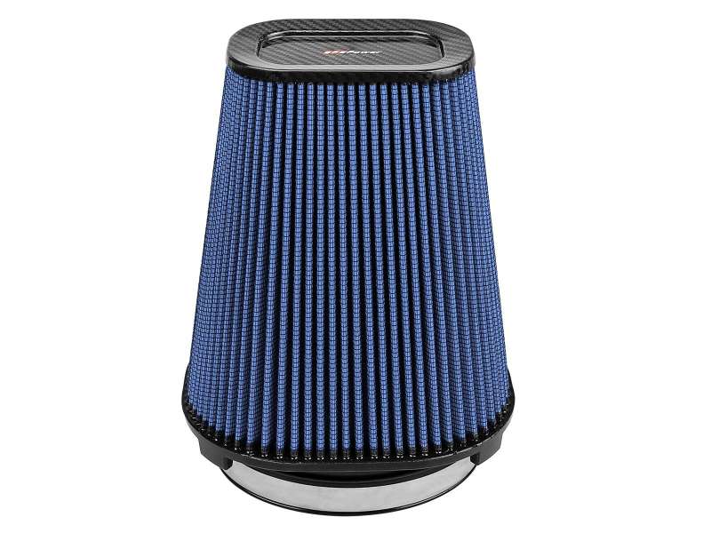 aFe Magnum FLOW Pro 5R Air Filter (5.5x 7.5)in F (9x 7)in B (5.8 x 3.8)in T (Carbon Fiber) x 10in H Air Filters - Universal Fit aFe