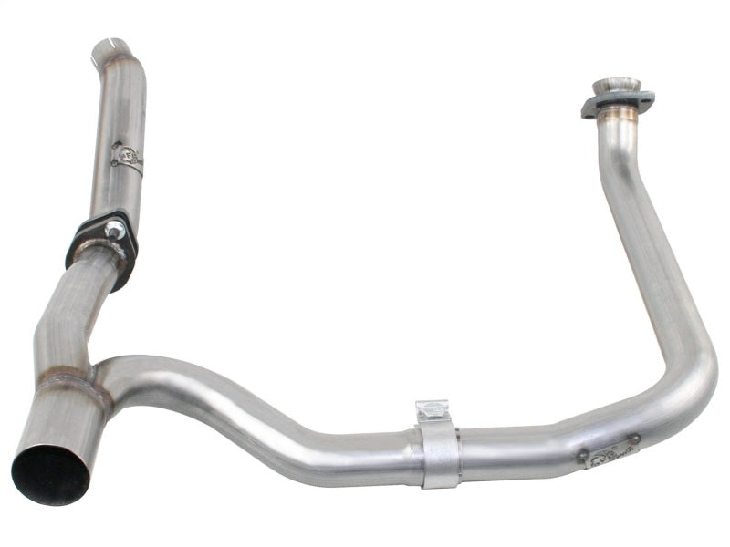 aFe Power Twisted Steel Loop Delete D/P & Y-Pipe SS 2in/2.5in 12-14 Jeep Wrangler (JK) V6 3.6L Headers & Manifolds aFe
