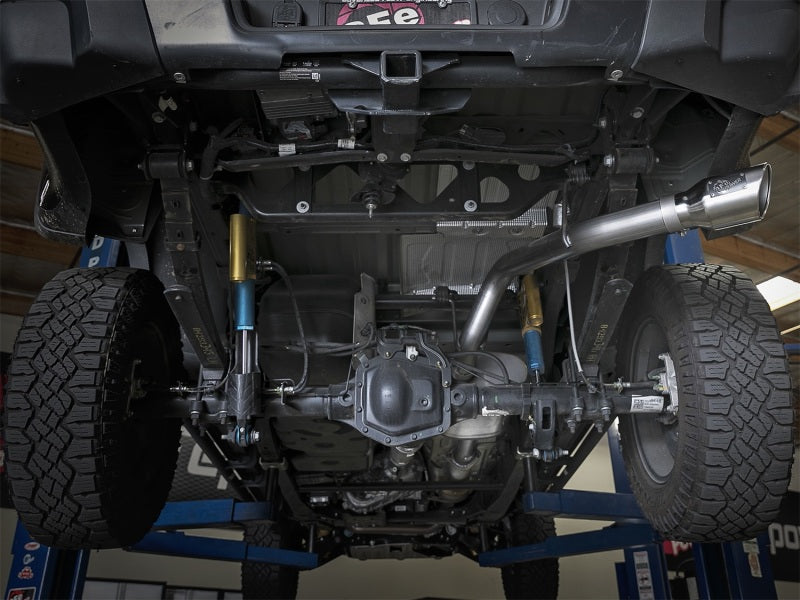 aFe Mach Force-XP Exhaust 3in CB SS 15-17 GM Colorado/Canyon 2.5L/3.6L Side Exit w/ Polished Tip Catback aFe