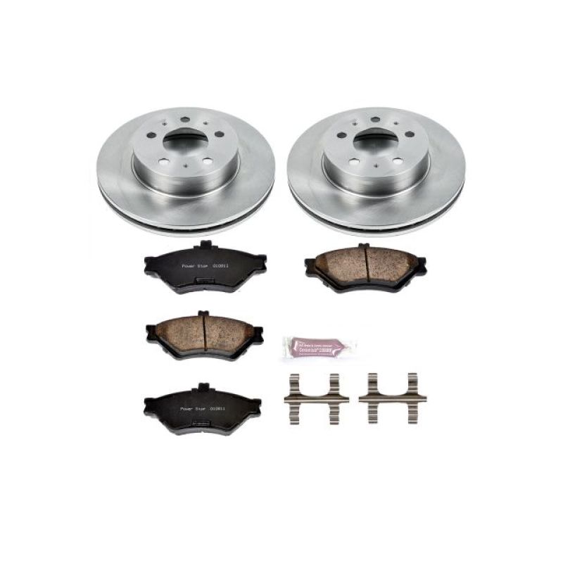 Power Stop 95-97 Ford Crown Victoria Front Autospecialty Brake Kit Brake Kits - OE PowerStop
