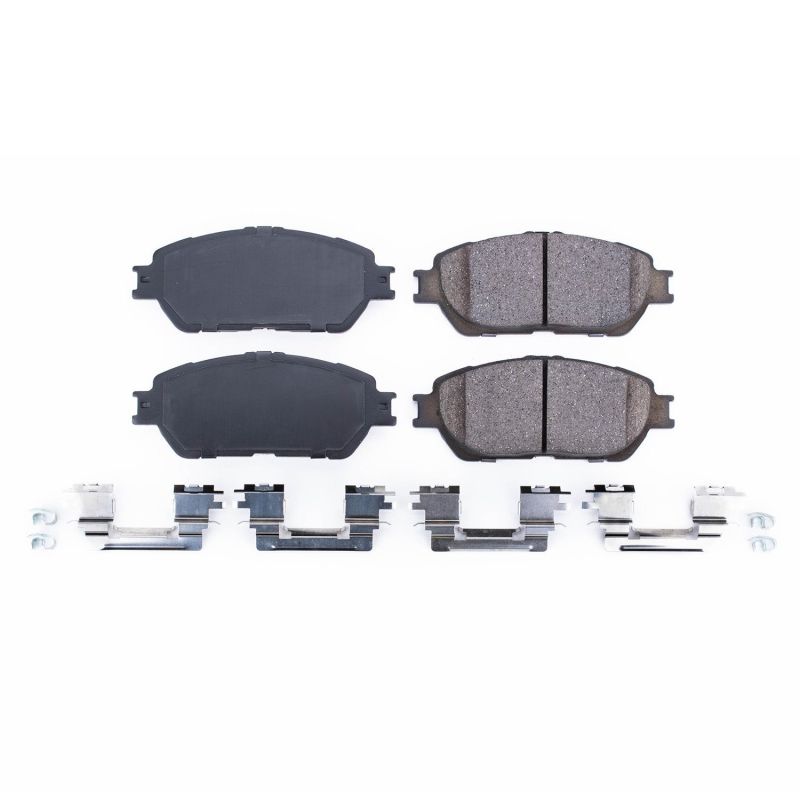 Power Stop 05-07 Toyota Avalon Front Z17 Evolution Ceramic Brake Pads w/Hardware Brake Pads - OE PowerStop