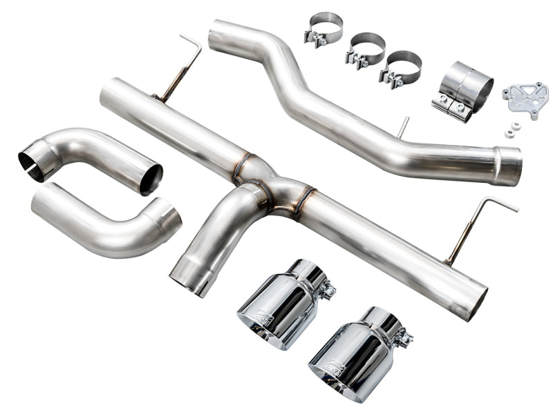 AWE 19-23 BMW 330i / 21-23 BMW 430i Base G2X Track Edition Axle Back Exhaust - Chrome Silver Axle Back AWE Tuning