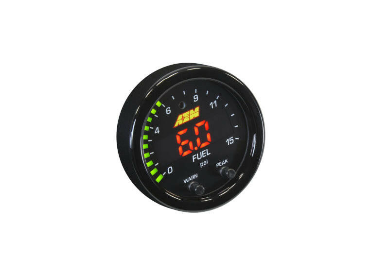 AEM X-Series Pressure 0-15psi Gauge Kit Gauges AEM