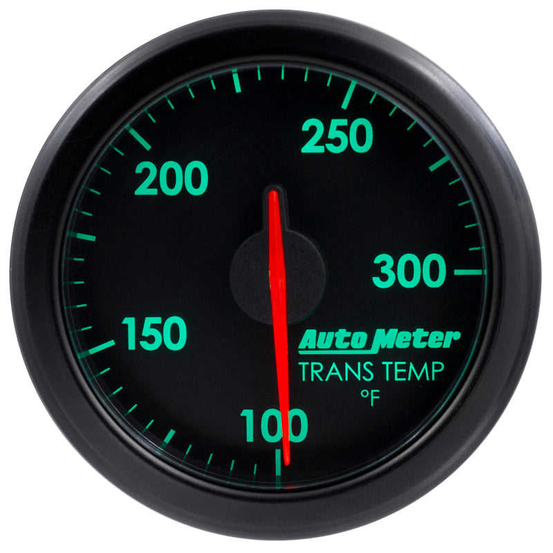 Autometer Airdrive 2-1/6in Trans Temperature Gauge 100-300 Degrees F - Black Gauges AutoMeter